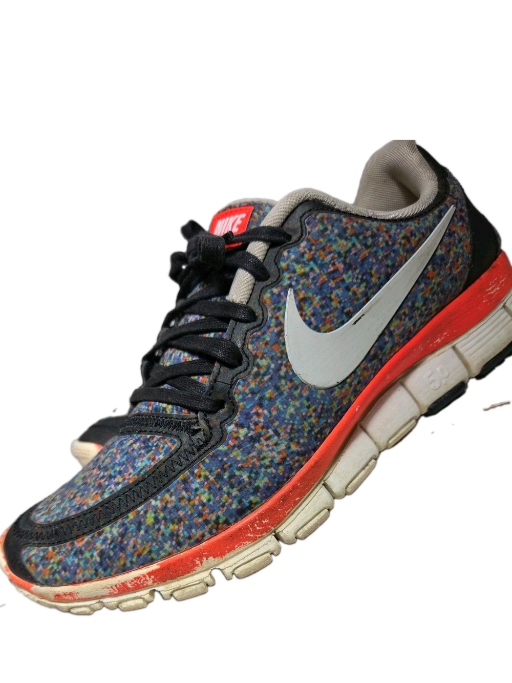 Nike Free 5.0 V4 Liberty of London Pixel Hyper Blue Women Sz8.5 555336-400[9A